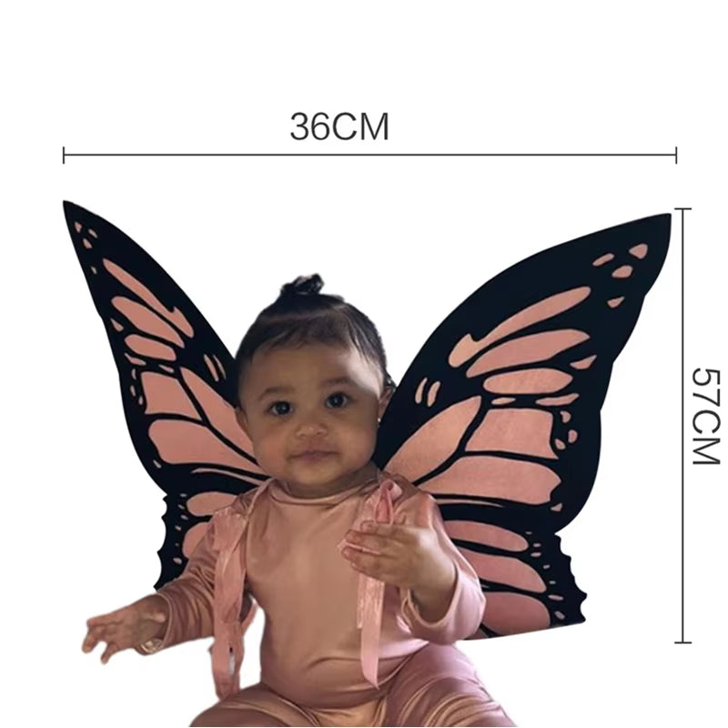 Parent-Child Butterfly Wings Costume Mom Baby Girls Butterfly Dress-Up Halloween Mommy and Me Party Clothing